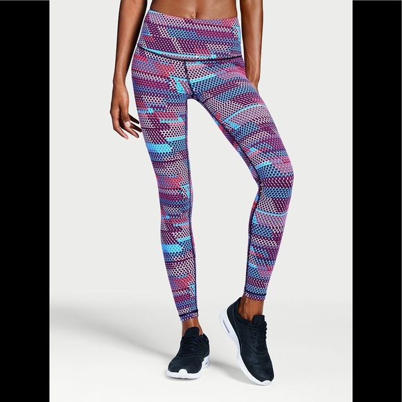 Victoria's Secret Pants - VSX Sport Knockout Tight in Grape Soda Dot